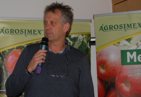Jos de Wit, z Fruitconsult / fot. redakcja sadyogrody.pl Skuteczna ochrona sadu przed parchem jabłoni