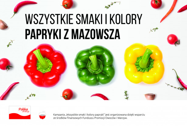 fot.materiały prasowe Zrzeszenie Producentów Papryki RP rusza z kampanią "Wszystkie smaki i kolory papryki"