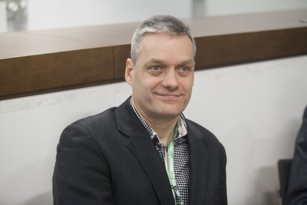 Dr inż. Tomasz Krupa z Samodzielnego Zakładu Sadownictwa SGGW w Warszawie/ fot. PTWP Konferencja Sady i ogrody: przyszłość upraw borówki, nowe technologie w przechowywaniu owoców