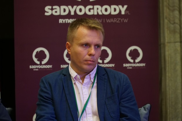 Marcin Lis ze Stowarzyszenia „Jabłka Grójeckie” / fot. PTWP Konferencja "SiO": Debata rynkowa mini relacja (zdjęcia)