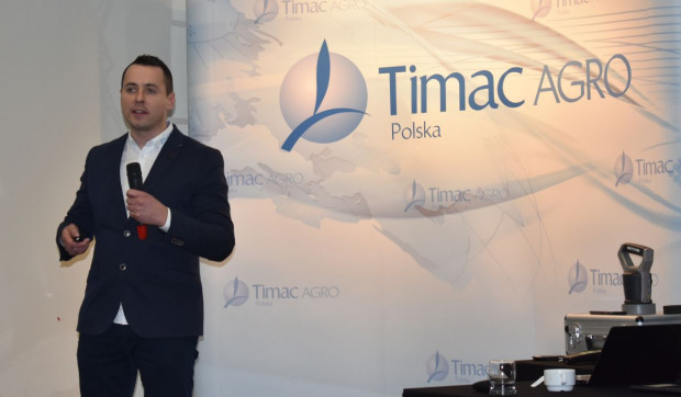 Marcin Płuziński mówił o akcji "Nie syp nawozu na oko"/ fot.sadyogrody.pl Timac Agro rusza z nowym projektem – HortiCrops