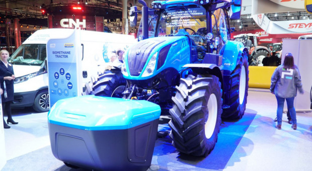 New Holland T6.180 z instalacją zasilającą na metan, fot. kh New Holland na metan - ciągnik trafi na rynek w 2020 r. (wideo)