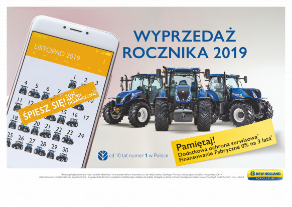 Trwa wielka wyprzedaż ciągników New Holland!