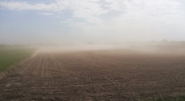 Hydrolodzy ostrzegają, że w tym roku czeka nas dotkliwa susza/ fot. Farmer Lubelszczyzna: Susza i silny wiatr spowodowały zamiecie pyłowe
