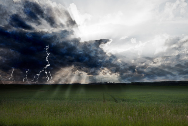 W dziesięciu województwach mogą występować burze z opadami deszczu; fot. shutterstock.com IMGW: W dziesięciu województwach mogą występować burze z gradem