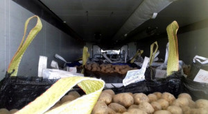 Przeładowane transporty z warzywami i pieczarkami