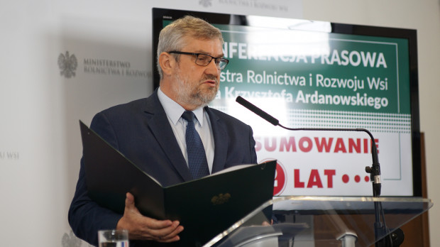 Jan Ardanowski, minister rolnictwa/ fot. MRiRW Ardanowski podsumował dwa lata swojej pracy na stanowisku ministra rolnictwa
