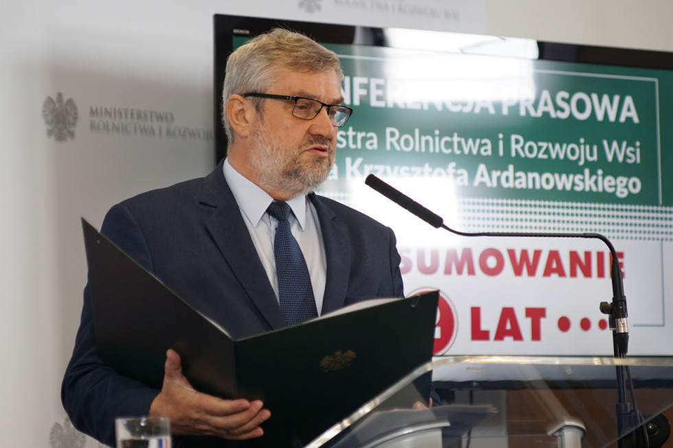 Ardanowski podsumował dwa lata swojej pracy na stanowisku ministra rolnictwa