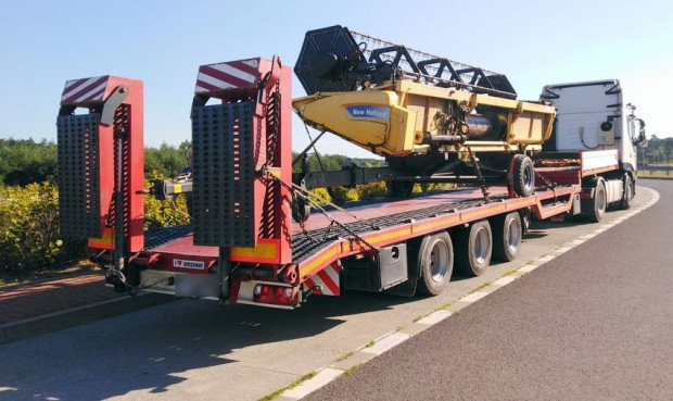 Zatrzymane transporty maszyn rolniczych/ fot. gitd.gov.pl Wykryto nieprawidłowości podczas transportu maszyn rolniczych