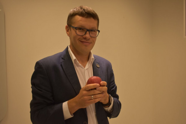 Maciej Majewski, prezes Stowarzyszenia Sady Grójeckie/ fot. redakcja sadyogrody Stowarzyszenie Sady Grójeckie: Dbamy o jakość jabłek od samego początku