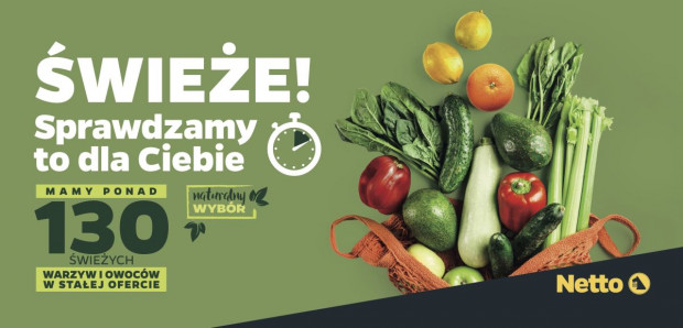 Netto startuje z akcją promowania świeżości warzyw i owoców/ fot. materiały prasowe Netto będzie promować świeżość owoców i warzyw