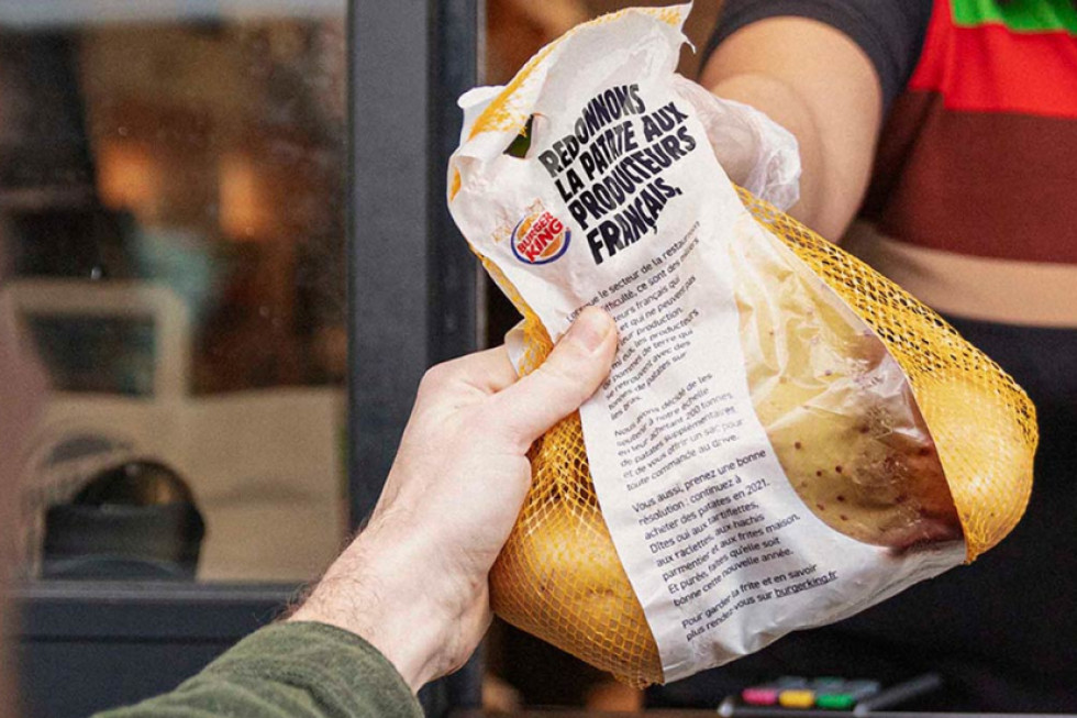 Francja: Burger King rozdaje gościom ziemniaki aby wesprzeć rolników