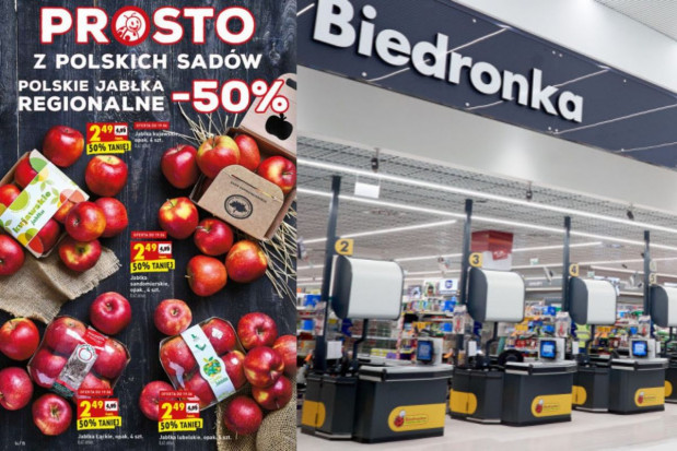 Biedronka z nową promocją na jabłka; fot. shutterstock.com / mat.własne Biedronka przecenia lokalne jabłka, ale pominięto owoce grójeckie