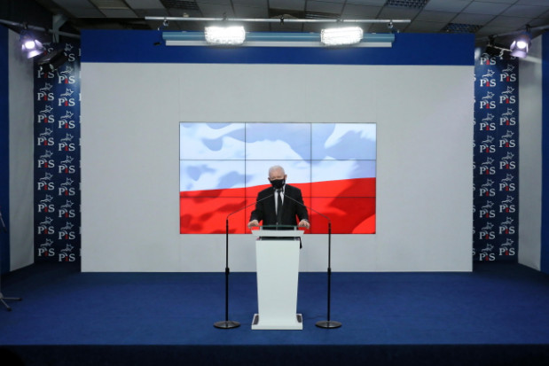 Prezes PiS Jarosław Kaczyński mówi że potrzebny jest Polski Ład dla polskiej wsi/ PAP/Paweł Supernak Kaczyński: musimy mieć Polski Ład dla polskiej wsi