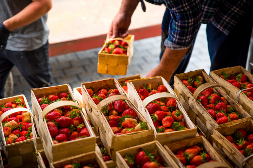 Niewielki spadek cen truskawek deserowych w lipcu