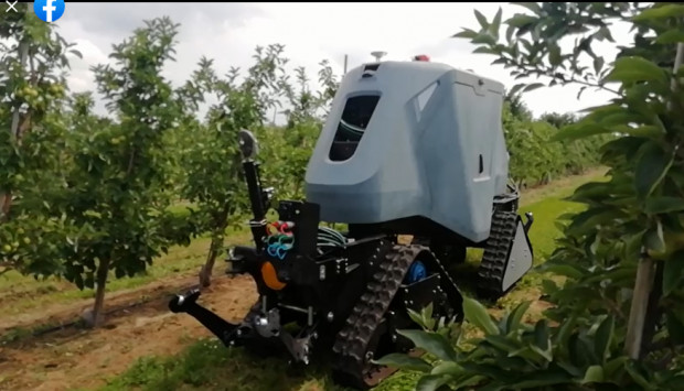 fot. Facebook Agribot Agribot- polski robot rozpoczął próby w gospodarstwie sadowniczym