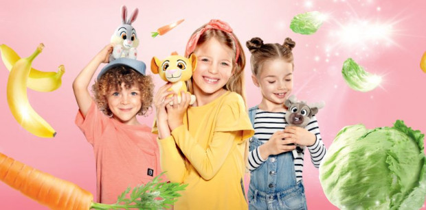 Lidl maskotkami z Disneya chce zachęcić dzieci do spożycia owoców i warzyw/ fot. materiały prasowe Lidl z Disneyem chce zachęcić dzieci do spożycia owoców i warzyw
