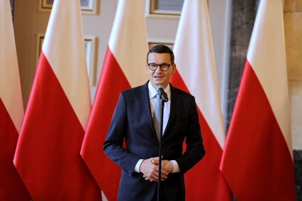 Premier Mateusz Morawiecki o polskim rolnictwie; fot. PAP/Andrzej Grygiel Premier: trzeba wykorzystać potencjał polskiego rolnictwa