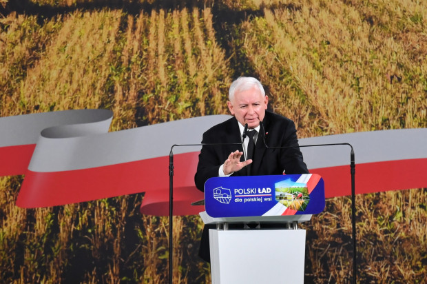 Jarosław Kaczyński o cenach nawozów; fot. PAP/Piotr Polak Kaczyński zdradził jak obniżyć ceny nawozów!