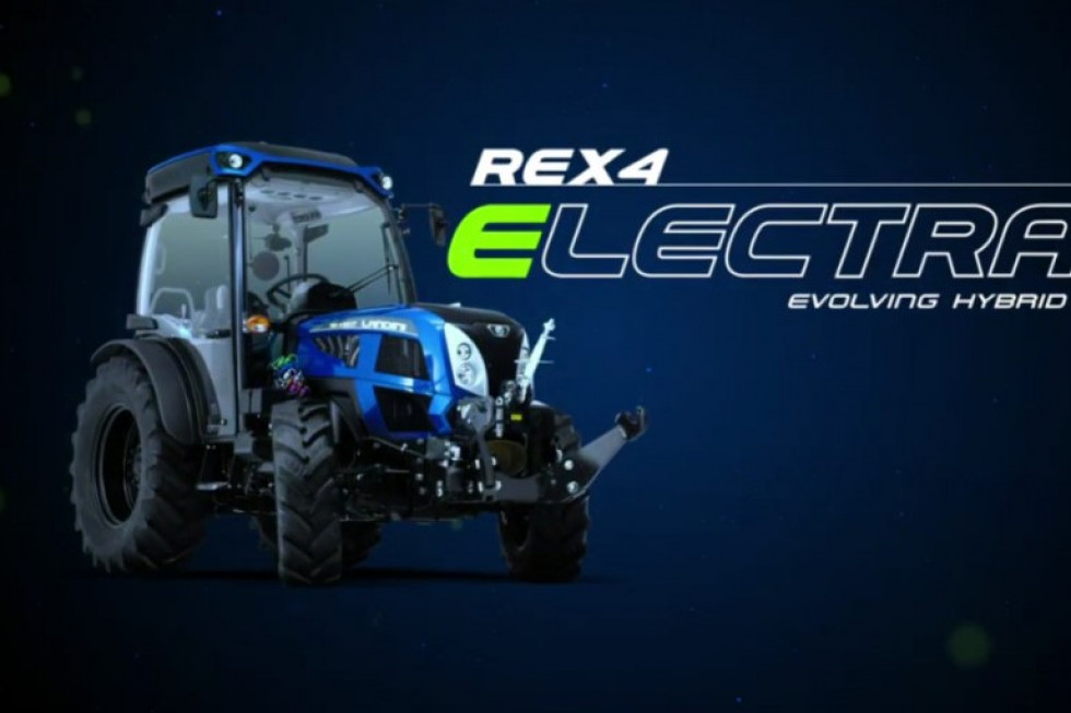 Landini Rex4 Electra- hybrydowy ciągnik sadowniczy