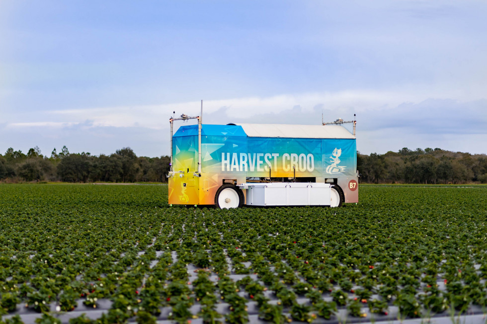 Robot marki Harvest CROO Robotics to autonomiczna maszyna do zbioru truskawek sposobna zamienić pracę 30 osób.