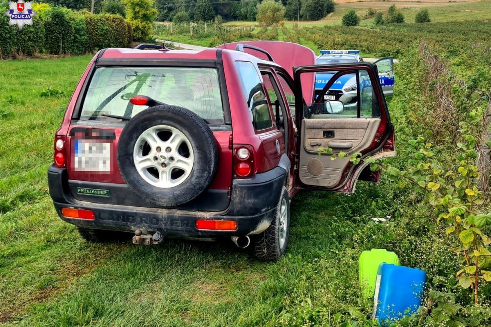 Ukradł samochód i pojechał na zbiór malin/ fot. policja.gov.pl Ukradł samochód żeby pojechać na zbiór malin