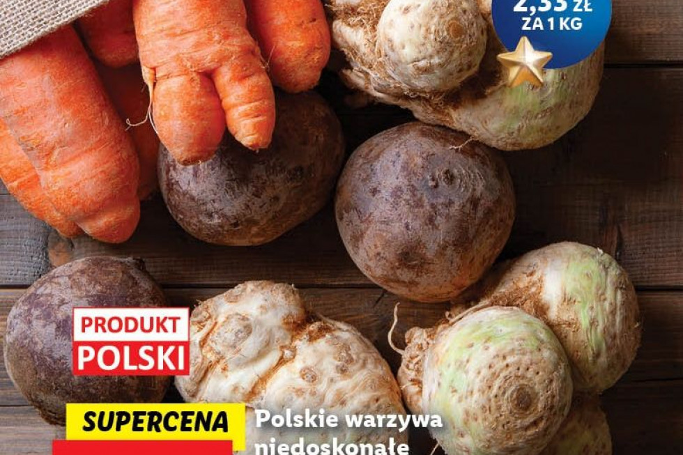 Krzywe buraki, marchewki, selery ponownie w Lidlu. Jakie ceny?