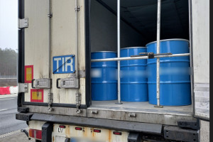 Wiózł tony soku do Rosji. Został zatrzymany na autostradzie A2