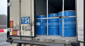 Wiózł tony soku do Rosji. Został zatrzymany na autostradzie A2