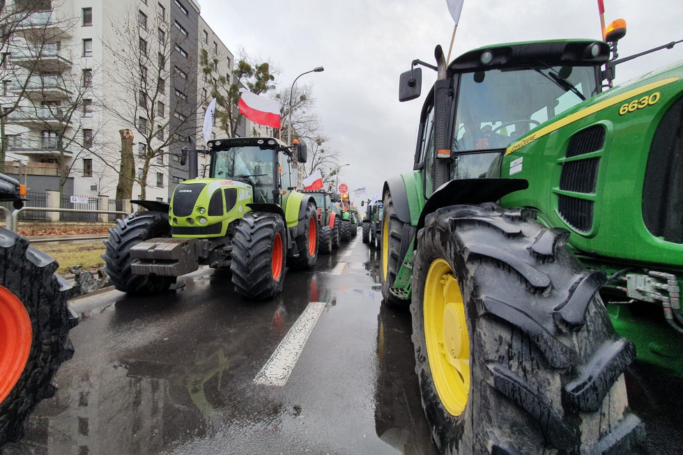 Protest rolników w Szczecinie. Rozbito tzw. Zielone Miasteczko