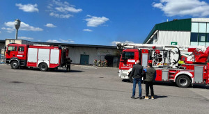 Pożar rynku hurtowego Elizówka